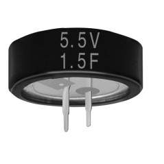 Supercapacitors 1.5F 5.5V EDLC Coin Cell Cyl