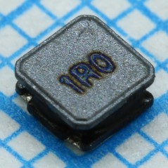 Индуктивность SMD силовая полуэкранированная проволочная 1мкГн 30% 1МГц 10Q-Фактор феррит 2.35A 48мОм по постоянному току 1212 л