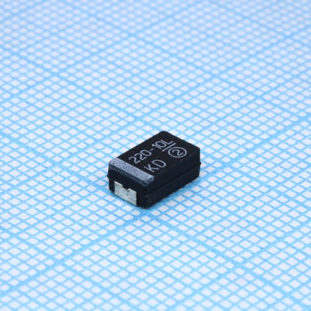 Конденсатор танталовый smd 220мкФ ±10% 10в (7.3х4.3х2.8мм) 125°C