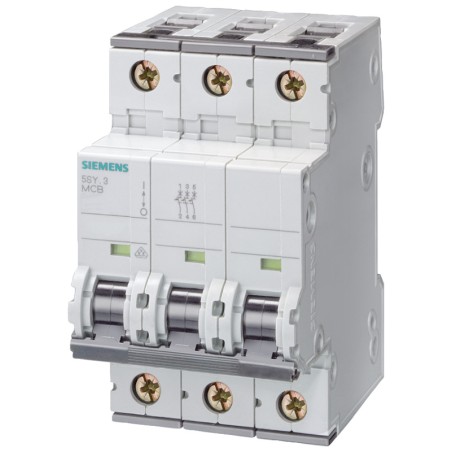 Выключатель автоматический модульный 3п C 20А 6кА Siemens 5SY63207
