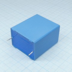 Конденсатор металлоплёночный полипропиленовый 22мкФ ±10% 450В (31.5 X 22 X 36.5мм) шаг выводов 27.5мм 0.005Ом 105°С россыпь
