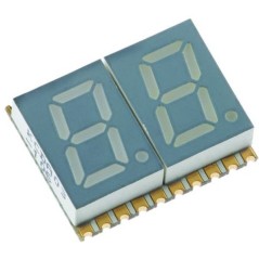 2-х разрядный сегментный дисплей smd 7,62мм/оранжевый/605нм/5.6-12мкд/ОА