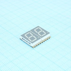 2-х разрядный сегментный дисплей smd 10,16мм/красный/630нм/9-20мкд/ОК