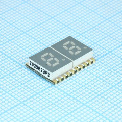 2-х разрядный сегментный дисплей smd 5,08мм/зеленый/570нм/2.2-4.3мкд/ОА