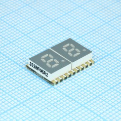2-х разрядный сегментный дисплей smd 5,08мм/оранжевый/605нм/5.6-12мкд/ОА