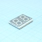 2-х разрядный сегментный дисплей smd 14,22мм/зеленый/570нм/2,2-4,6мкд/ОА