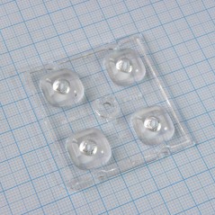 Квадратная модуль линза 2x2 на 4светодиода LG Innotek серии  LEMWA33X