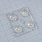 Квадратная модуль линза 2x2 на 4светодиода LG Innotek серии  LEMWA33X