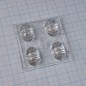 Групповая квадратная линза 50х50мм для 4 LED размером до 5050
