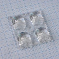 Квадратная модуль линза 2x2 на 4светодиода LG Innotek серии  LEMWA33X