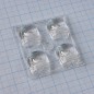 Квадратная модуль линза 2x2 на 4светодиода LG Innotek серии  LEMWA33X