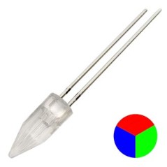 Светодиод 5,1мм 7 цветов multicolor, 3.2в