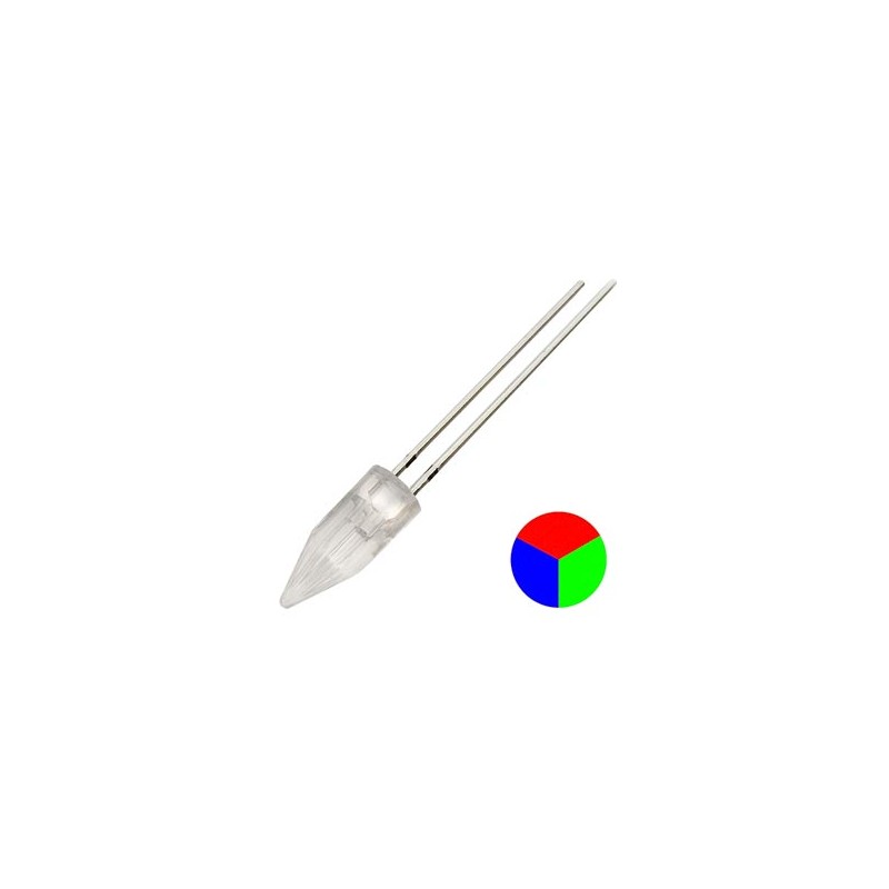 Светодиод 5,1мм 7 цветов multicolor, 3.2в