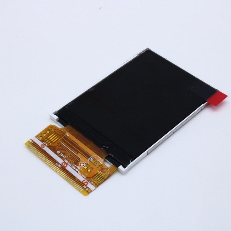 TFT 2.4", 240*RGB*320, Transmissive, подсветка LED Белая, с поддержкой 8/16-бит 8080 паралельной MCU интерфейса, 6 o`cl, -20...+