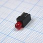 Светодиод 3,4мм с держателем/красный/617нм/4-10мкд/60°