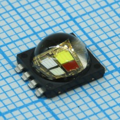 Светодиод smd XLAMP 7,5х7мм/RGBW/5700-7000K/100Лм при 350мА - красный/625нм/30.6Лм - зеленый/527нм/67.2Лм - синий/460нм/8,2Лм/11