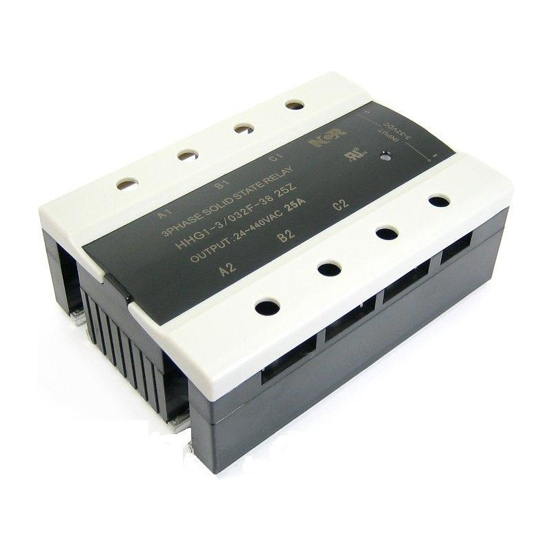 Реле 3-32VDC, 25A/440VAC (zero-cross) трехфазное
