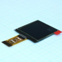 OLED 1.5" графический, 128х128, COG, белый,  интерф. 6800, 8080, SPI, I2C, контроллер SSD1327ZB, VDD 3В, -40 ... -80 С