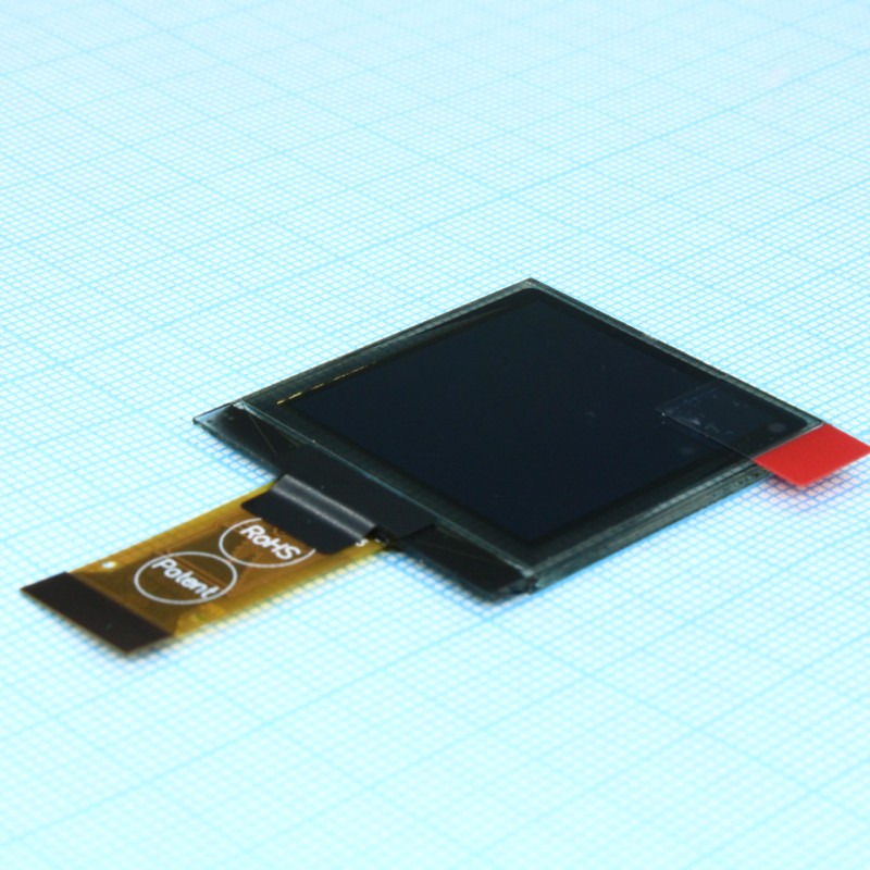 OLED 1.5" графический, 128х128, COG, белый,  интерф. 6800, 8080, SPI, I2C, контроллер SSD1327ZB, VDD 3В, -40 ... -80 С