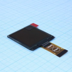 OLED 1.5" графический, 128х128, COG, желтый,  интерф. 6800, 8080, SPI, I2C, контроллер SSD1327ZB, VDD 3В, -40 ... -80 С