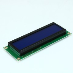 ЖКИ знакосинтезирующий 16 x 2, STN Синий Негативный/прозрачный светодиодная подсветка белая, размеры 122x44 мм, видимая область 