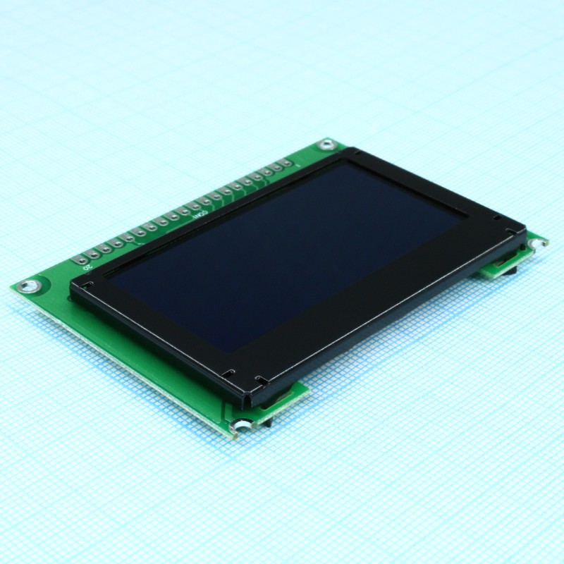 OLED 2.42" графический, 128х64, COG на плате, желтый,  интерф. 6800, 8080, SPI,  контроллер SSD1309ZC, VDD 3В, -40 ... +80 С