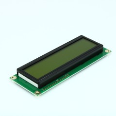 ЖКИ знакосинтезирующий 16 x 2, STN Желто-зеленый Позитивный/прозрачно-отражающий светодиодная подсветка желто-зеленая размеры 12