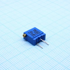 Потенциометр многооборотный керметный 1кОм 0.5Вт ±10% 2.2мм (9.8 X 5 X 9.7мм) Pin