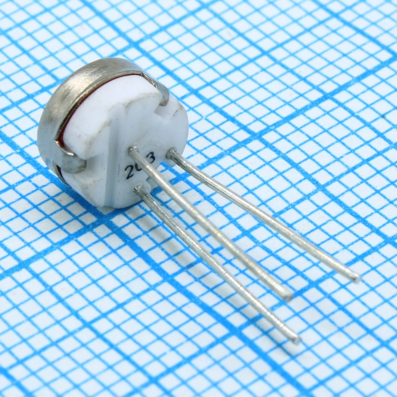 Потенциометр однооборотный керметный 20кОм ±10% 0.5Вт PC PIN