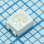 Светодиод SMD,3528, зеленый, прозрачный, 525нм, 3000мКд, 120°