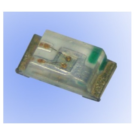 Светодиод smd 1,6х0,8мм/синий/470нм/120-180мкд/2.7-3.3v,  If-10mA/прозрачный/130°