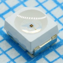 Светодиод smd 3,5x2,8мм/зеленый/570нм/100мкд/прозрачный/120°