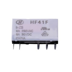 Сверхминиатюрное силовое реле серия HF41F SPDT (одна контактная группа-два направления) катушка 5В