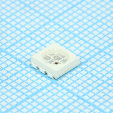 Светодиод smd 5х5мм/красный/625нм/1000-1400мкд - зеленый/525нм/1300-2000мкд/синий/470нм/300-420мкд/прозрачный/120°/30-50мА