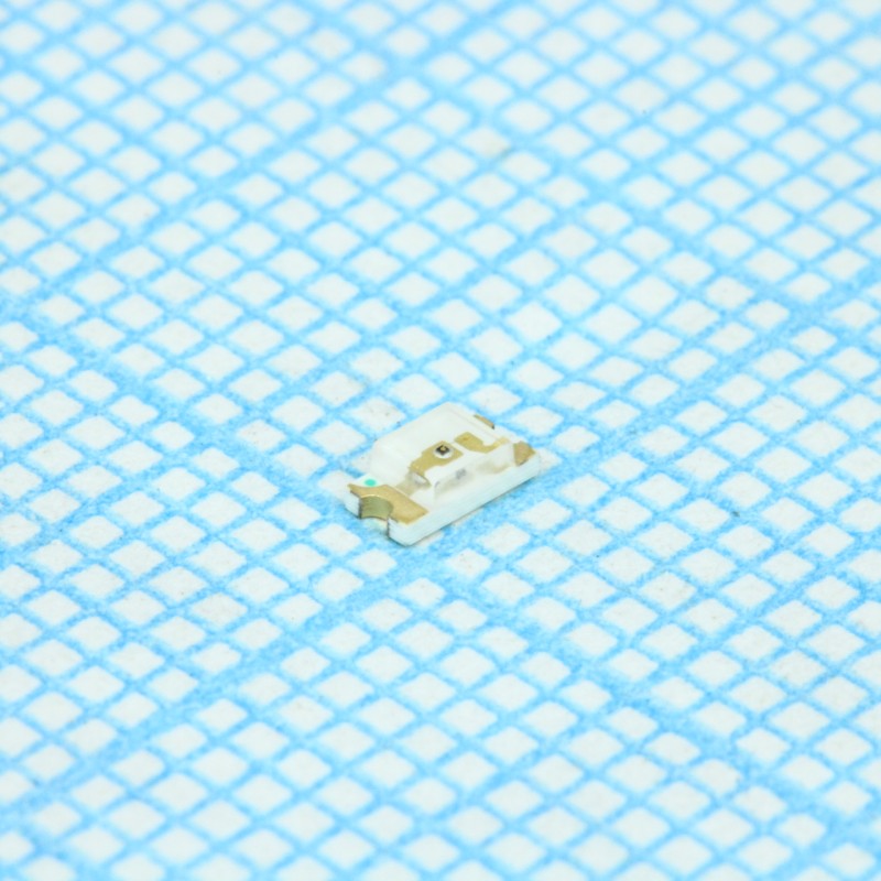 Светодиод smd 3,2х1,6мм/зеленый/568нм/18-70мкд/прозрачный/120°