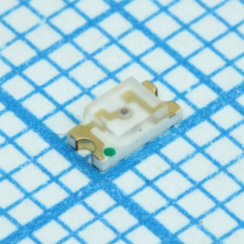 Светодиод smd 3,2х1,6мм/красный/620нм/100мкд/прозрачный/140°