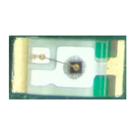 Светодиод smd 1,6х0,8мм/зеленый/570нм/20-35мкд/1.7-2.3v,  If-10mA/прозрачный/130°
