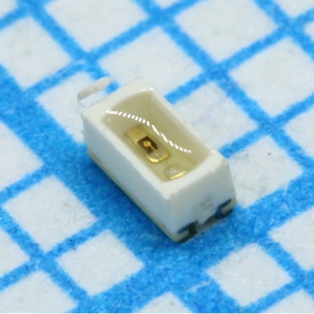 Светодиод smd 1,6х0,8мм/оранжевый/601нм/110-280мкд/прозрачный/90°