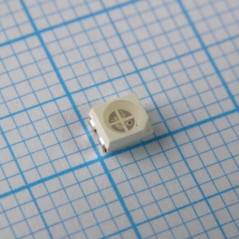 Светодиод smd 3,5х2,8мм/красный/621нм/120-220мкд - зеленый/525нм/400-500мкд - синий/470нм/55-100мкд/прозрачный/120°