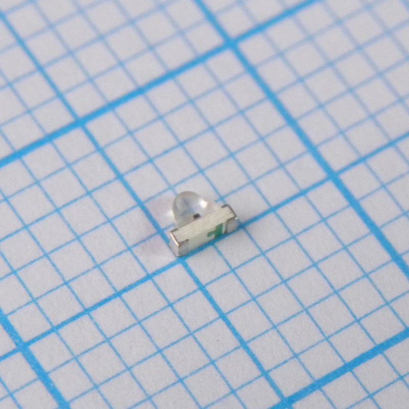 Светодиод smd 1,8х0,6мм/красный/630нм/1500-3600мкд/прозрачный/25°/угловой