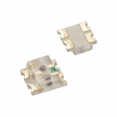 Светодиод smd 1,6х1,5мм/зеленый/571нм/20-35мкд - красный/631нм/15-25мкд/прозрачный/130°