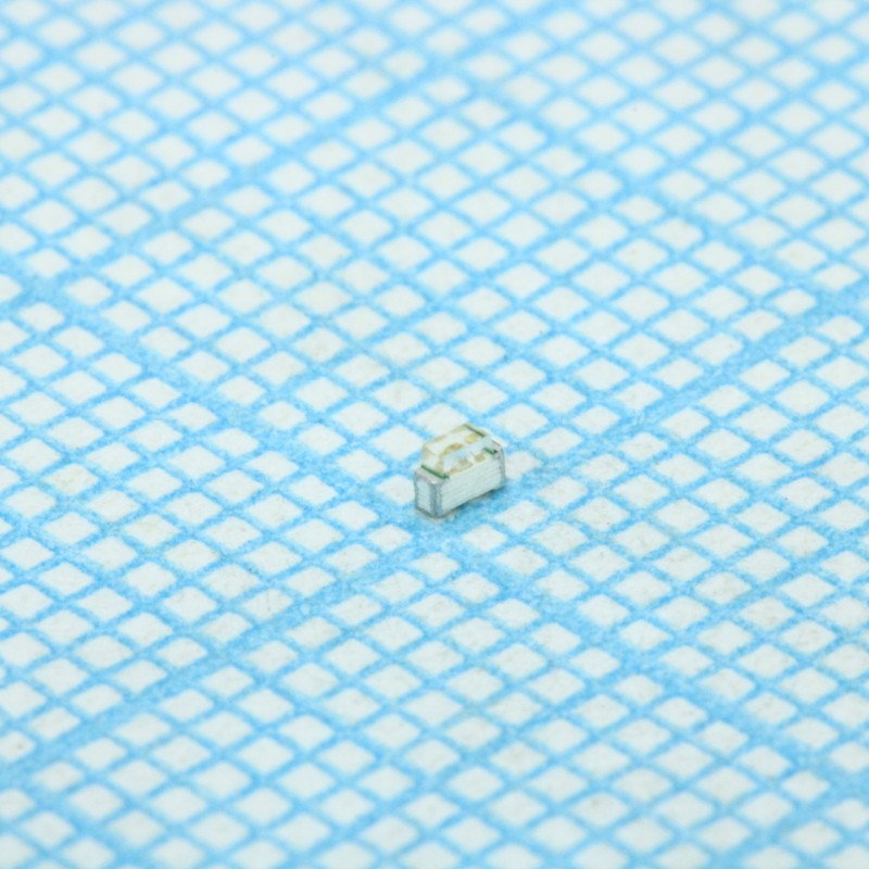 Светодиод smd 1,65х1,15мм/синий/470нм/28-180мкд/прозрачный/130° 20mA боковой монтаж
