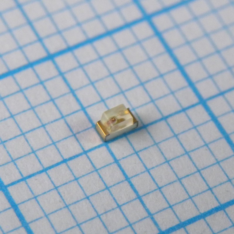 Светодиод smd 1,6х0,8мм/красный/625нм/4-12мкд/прозрачный/120°