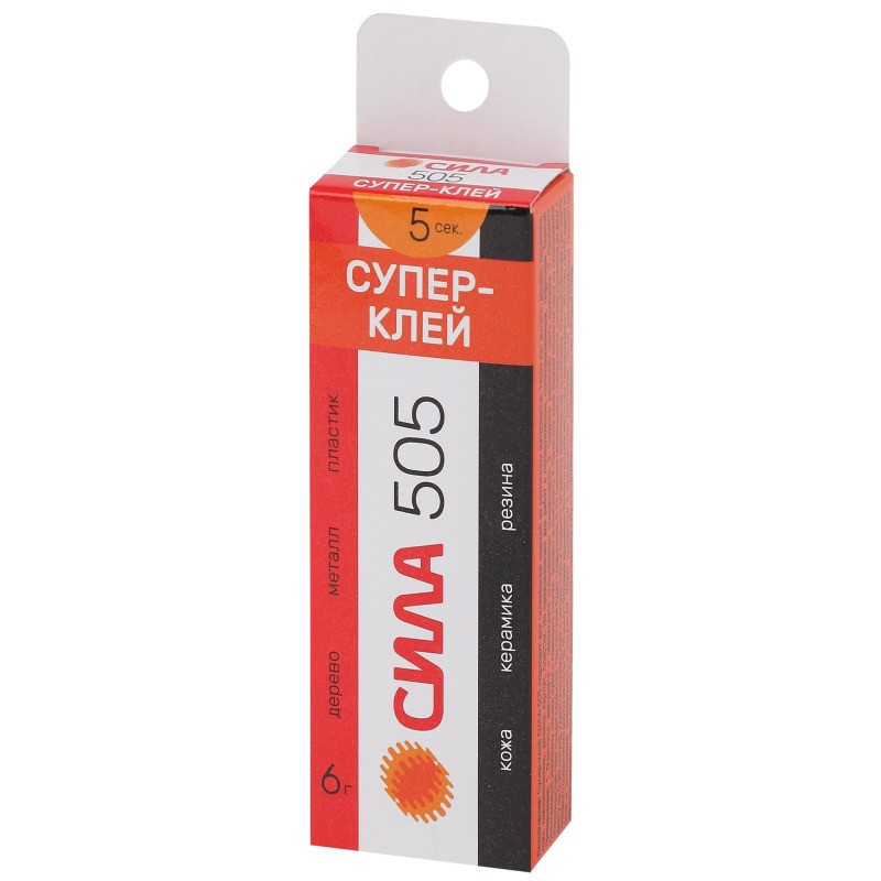 Супер-клей 6г 505-6 пластик (туба в кор.) СИЛА Б0033120 Супер-клей 6г 505-6 пластик (туба в кор.) СИЛА Б0033120