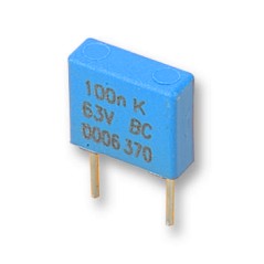 Пленочный конденсатор 0,47мкФ 100VDC/63VAC ±10% 7,2х6х11мм 105°C