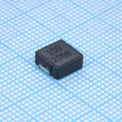 SMD индуктивность проволочная, на ферритовом сердечнике, экранированная 10мкГн ±20% 100кГц 20Q-Factor карбонил 3.5А 85мОм автомо