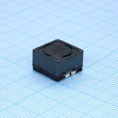 SMD индуктивность проволочная, на ферритовом сердечнике, экранированная 3.3мГн ±10% 1KHz 20Q-Factor Ferrite 320мА 6.4Ом лента на