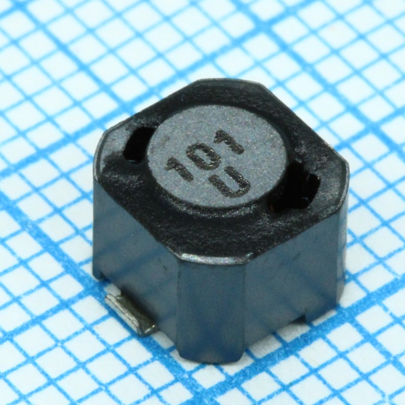 Силовая SMD индуктивность 100мкГн ±20% 0.43A 1.03Ом c магнитным экраном