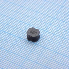 SMD индуктивность проволочная, на ферритовом сердечнике, полуэкранированная 68uH 20% 100KHz 13Q-Factor Ferrite 900mA 351mOhm
