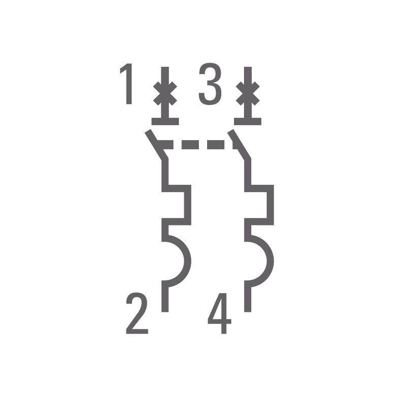 Выключатель автоматический модульный 2п B 6А 4.5кА ВА 47-63 PROxima EKF mcb4763-2-06B-pro